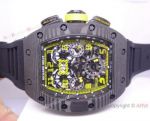 RICHARD MILLE YELLOW BLACK FACE AUTOMATIC WATCH